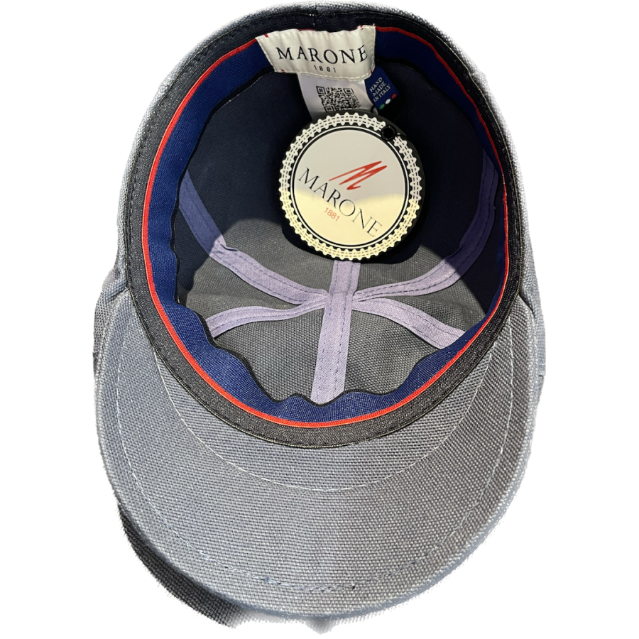 Casquette marone bleu