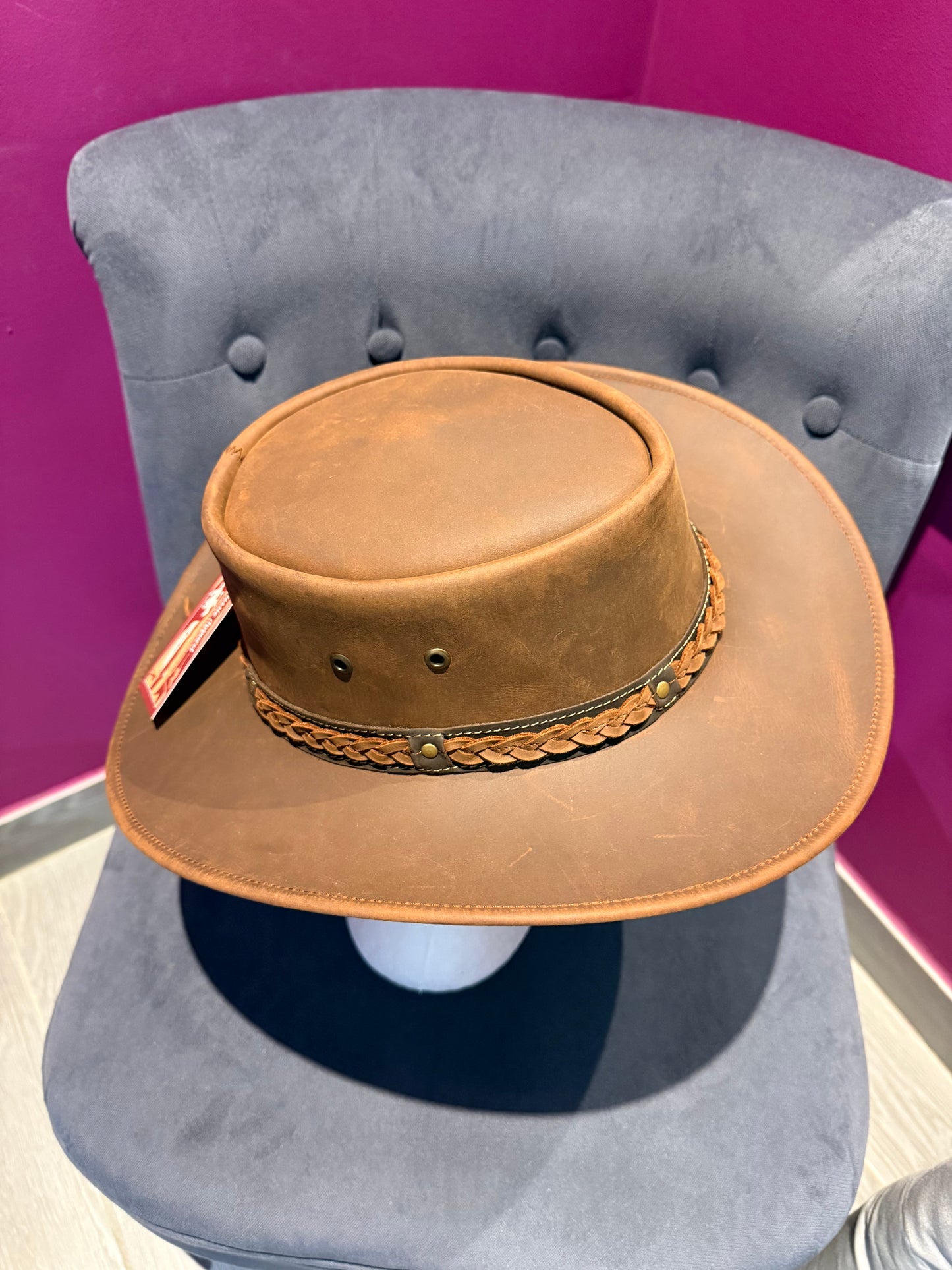 Chapeau de cowboy en cuir