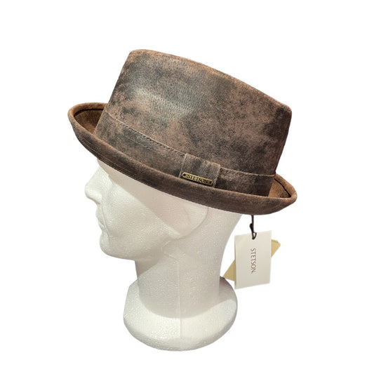 Chapeau Stetson en cuir