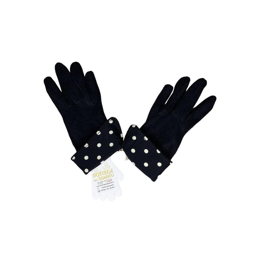 Gants à revers pois