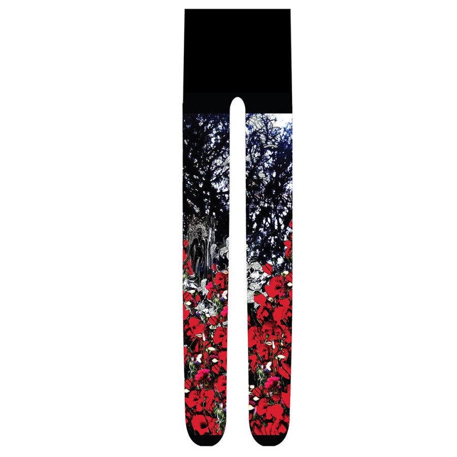 Collant Marie Antoilette coquelicot