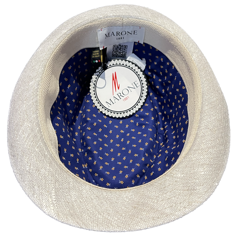 Chapeau Trilby maronne