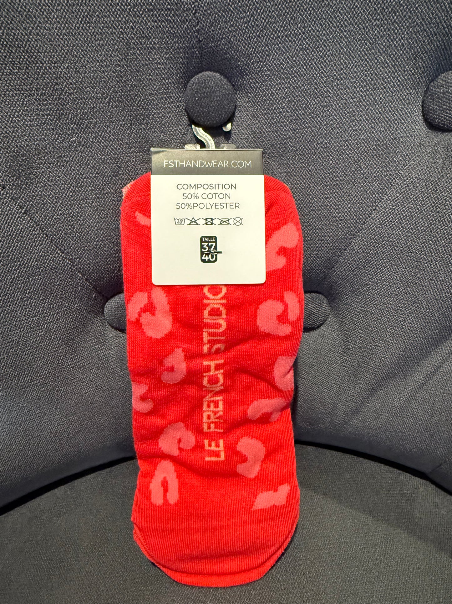 Chaussettes FST transparente léopard