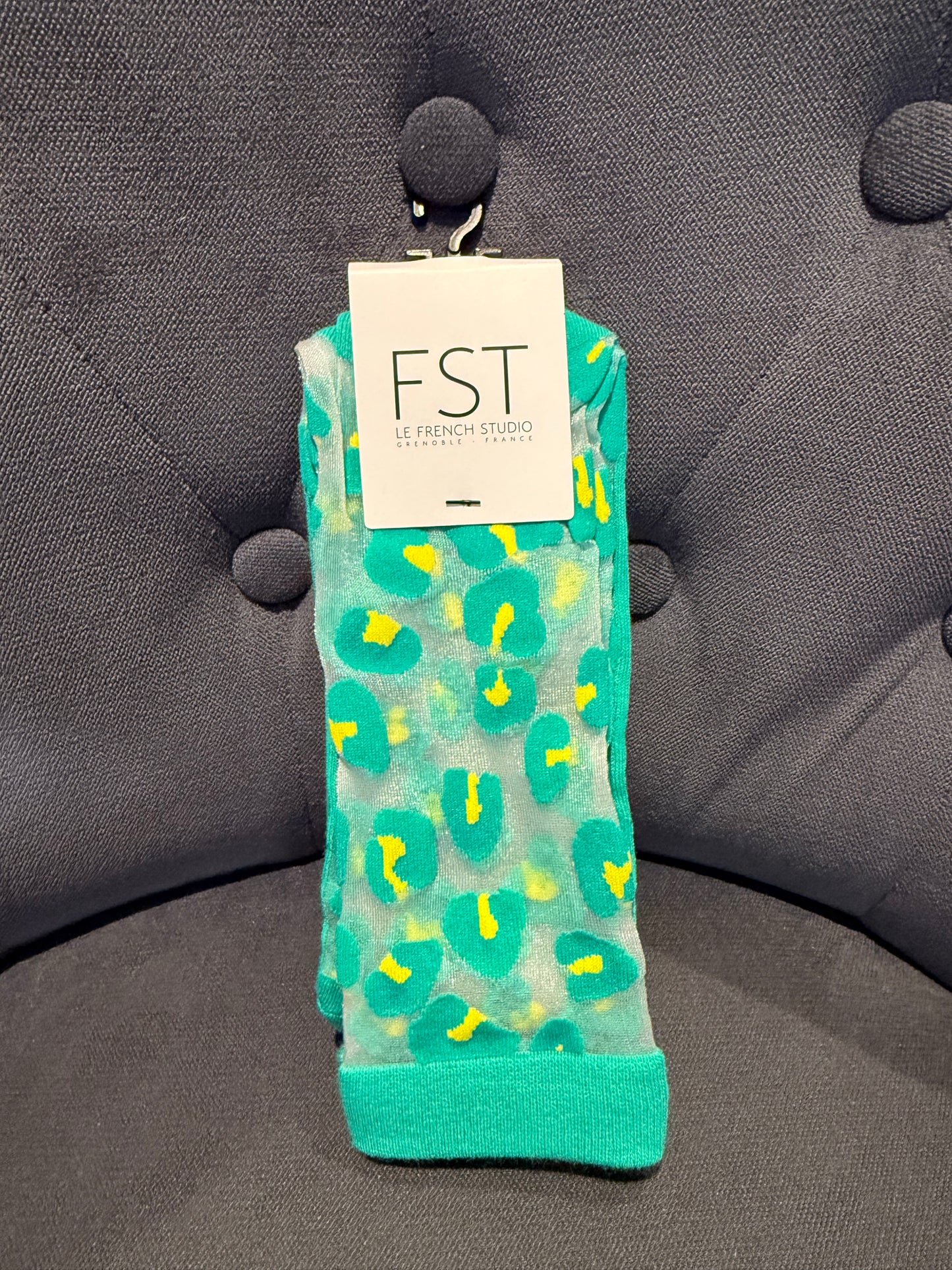 Chaussettes FST transparente léopard