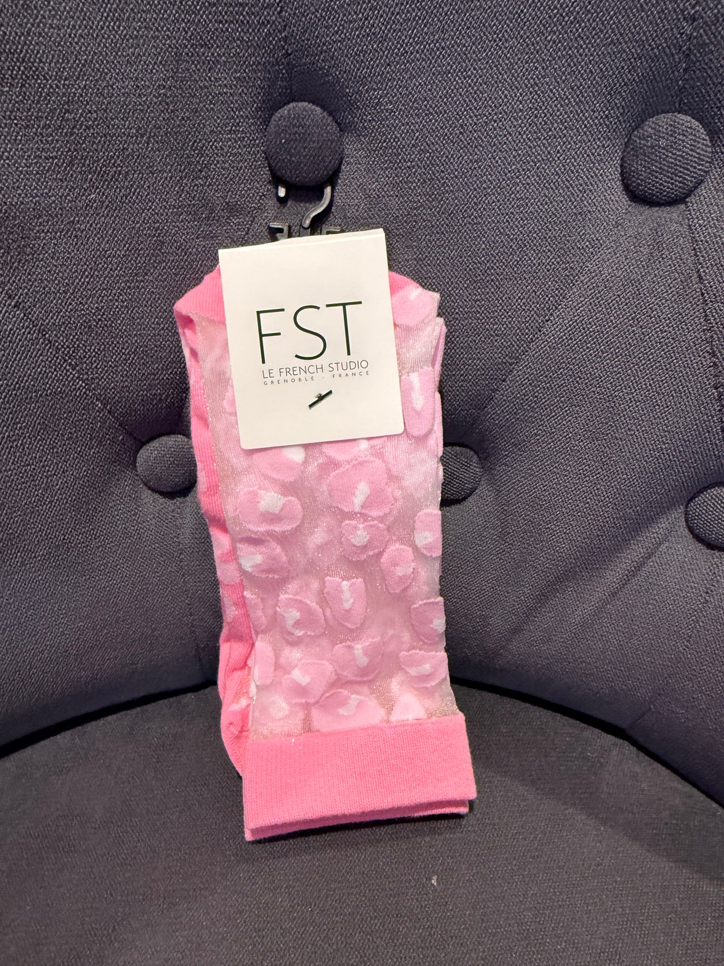 Chaussettes FST transparente léopard