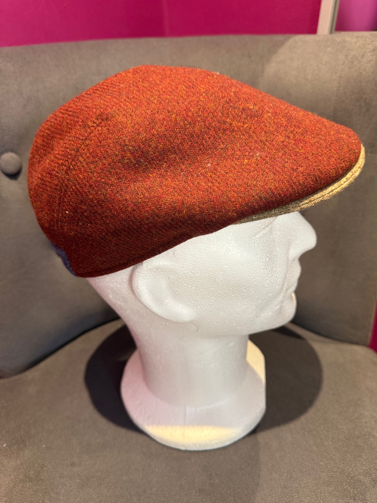 Casquette plate Marone tricolore