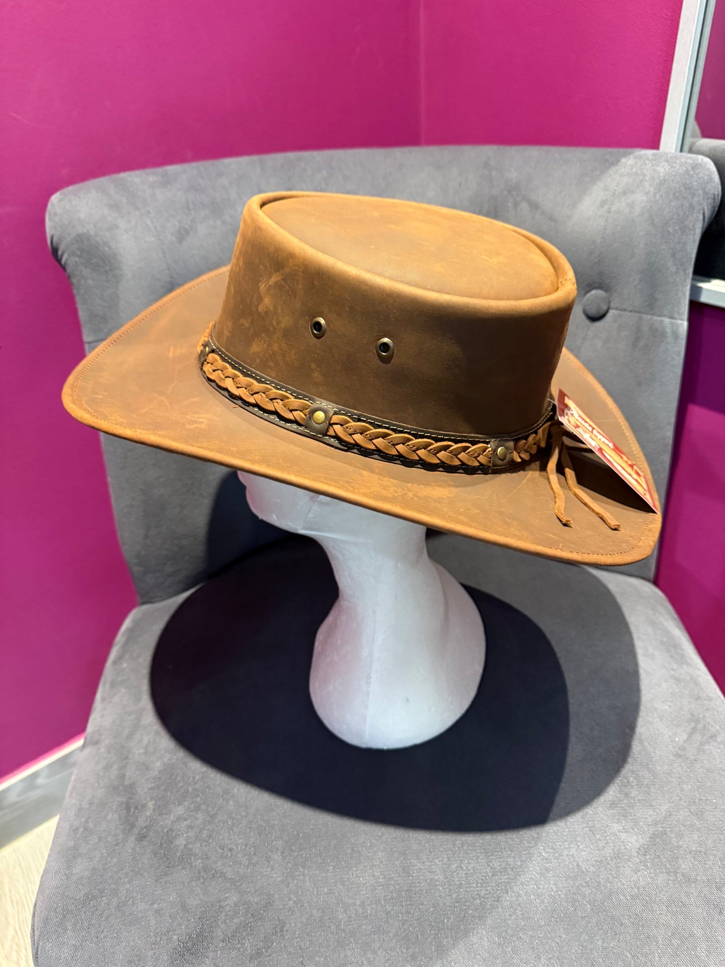 Chapeau de cowboy en cuir