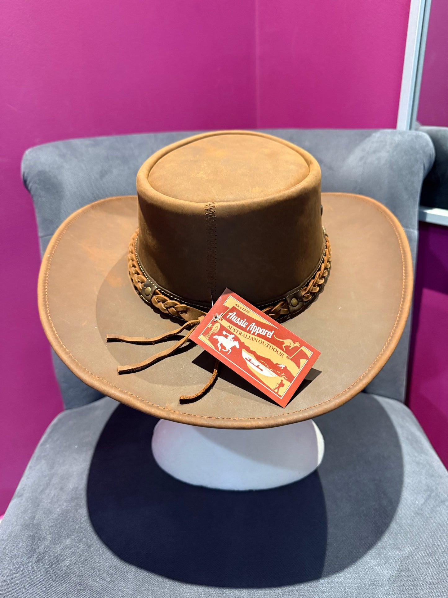 Chapeau de cowboy en cuir